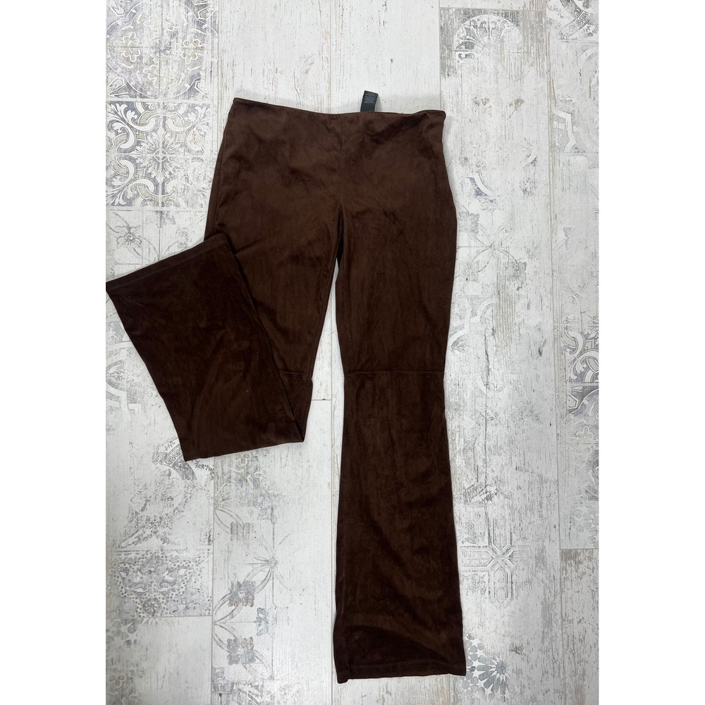 DKNY Jeans Low Rise micro Suede Stretch Boot Cut Y2K Pants